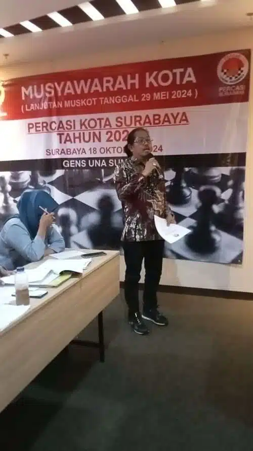 Budi Leksono Terpilih Kembali Sebagai Ketua Umum Percasi Kota Surabaya