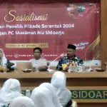 KPU Bersama PC Muslimat NU Sidoarjo Gelar Sosialisasi Pendidikan Pemilih Agar Terhindar Praktek ‘Money Politic’