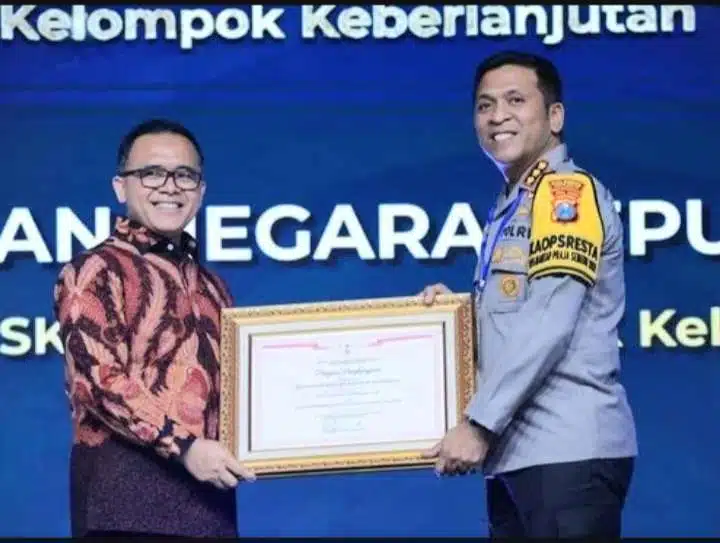 Polresta Sidoarjo Meraih Penghargaan Top Inovasi Pelayanan Publik Kelompok Keberlanjutan Tahun 2024
