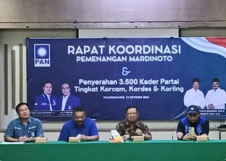 PAN Tulungagung Turunkan 3.500 Kader, Mantapkan Strategi Pemenangan Mardinoto 