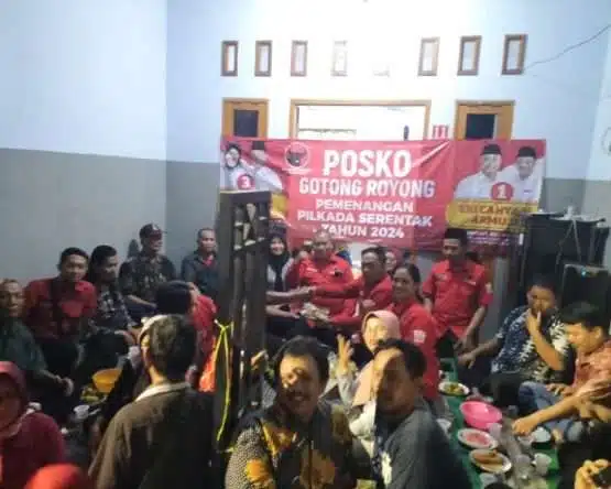Perkuat Kemenangan,Bappilu PDIP Surabaya Posko Pemenangan Risma-Gus Hans dan Eri-Armuji