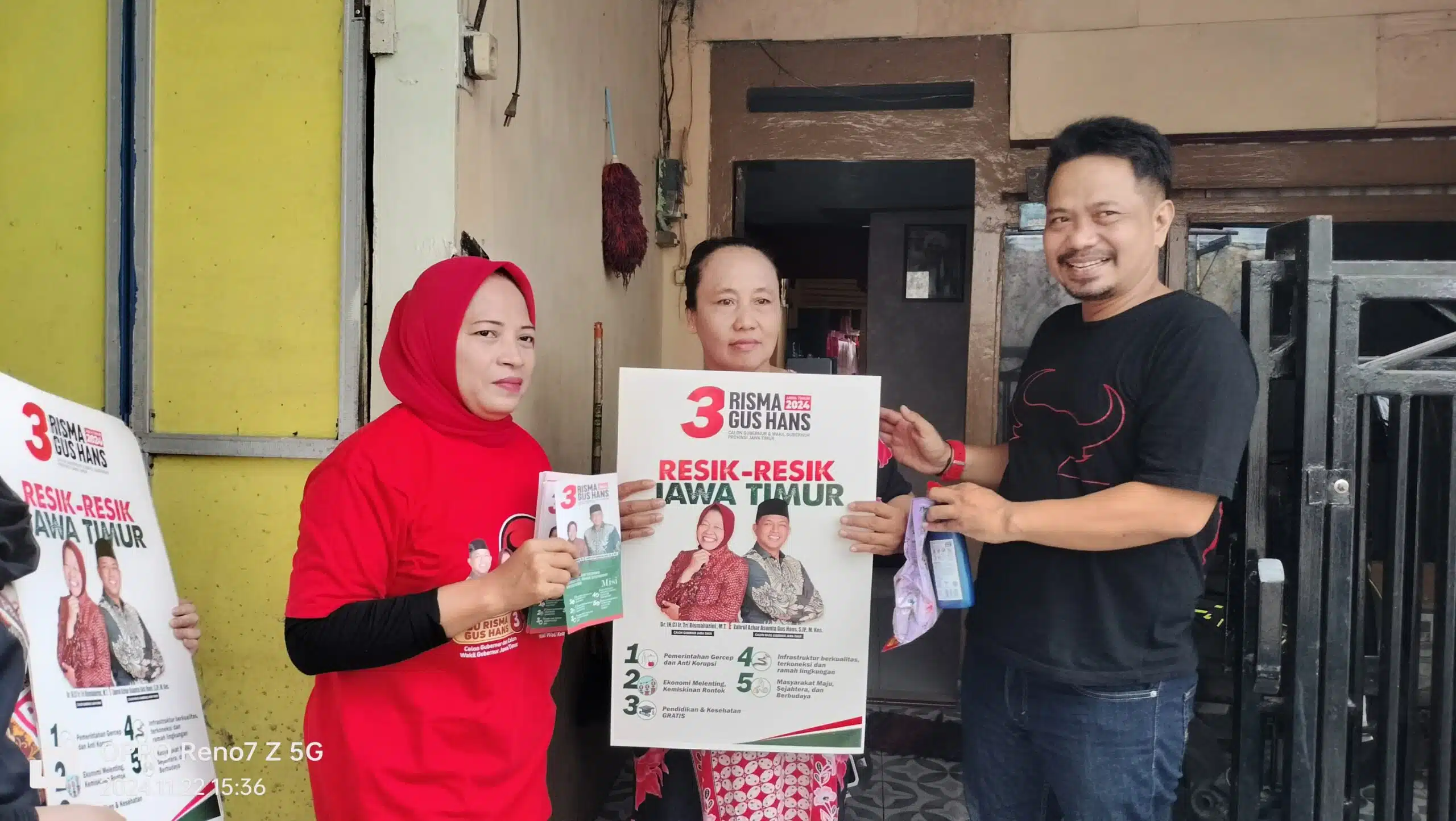 Kampanye Masif “Ledangan”, PAC PDIP Sambikerep Yakin Menang Besar Risma – Gus Hans,Eri – Armuji Di Pilkada 2024