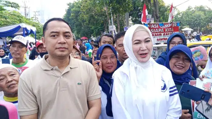 Senam Sehat Partai NasDem: Semangat Surabaya Hebat dan Jatim Berprestasi