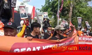 Exco Partai Buruh Demo, Tuding Ketua KPU Sidoarjo Langgar Kode Etik DKPP
