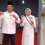 Cabup Tulungagung Maryoto Bhirowo Coblos Pilkada 2024 di TPS 01 Desa Sembon