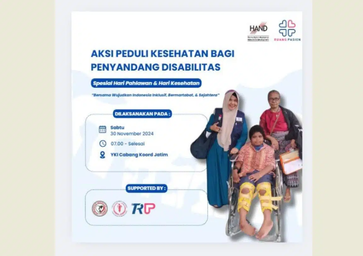 Yayasan Ruang Pasien Indonesia Gelar Acara Inklusif, Merajut Kepedulian untuk Disabilitas di Surabaya