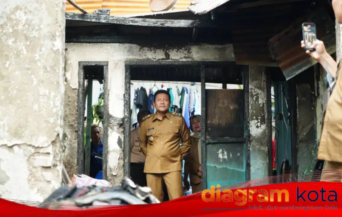 Dua Rumah di Buduran Ludes Terbakar, Pemkab Sidoarjo Pastikan Korban Dapat Bantuan