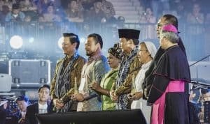 Hadiri Perayaan Natal Nasional, Presiden Prabowo Sampaikan Terima Kasih ke Kapolri & Panglima TNI