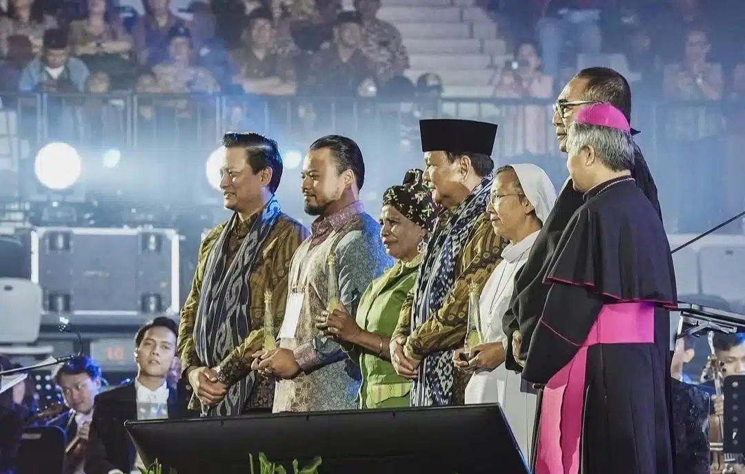 Hadiri Perayaan Natal Nasional, Presiden Prabowo Sampaikan Terima Kasih ke Kapolri & Panglima TNI