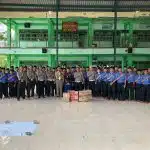Satlantas Polres Gresik Sosialisasikan Keselamatan Lalu Lintas di Ponpes Mambaus Sholihin