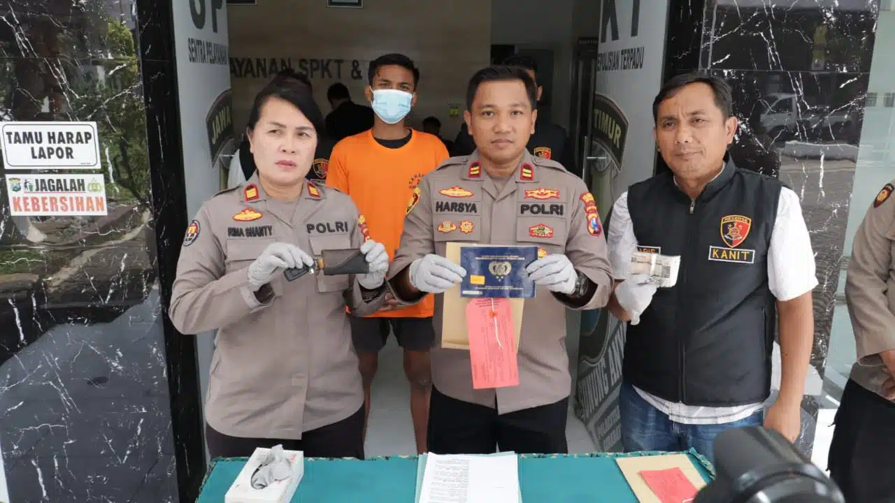 Residivis Pencurian Motor di Surabaya Ditangkap Polisi dalam Hitungan Jam
