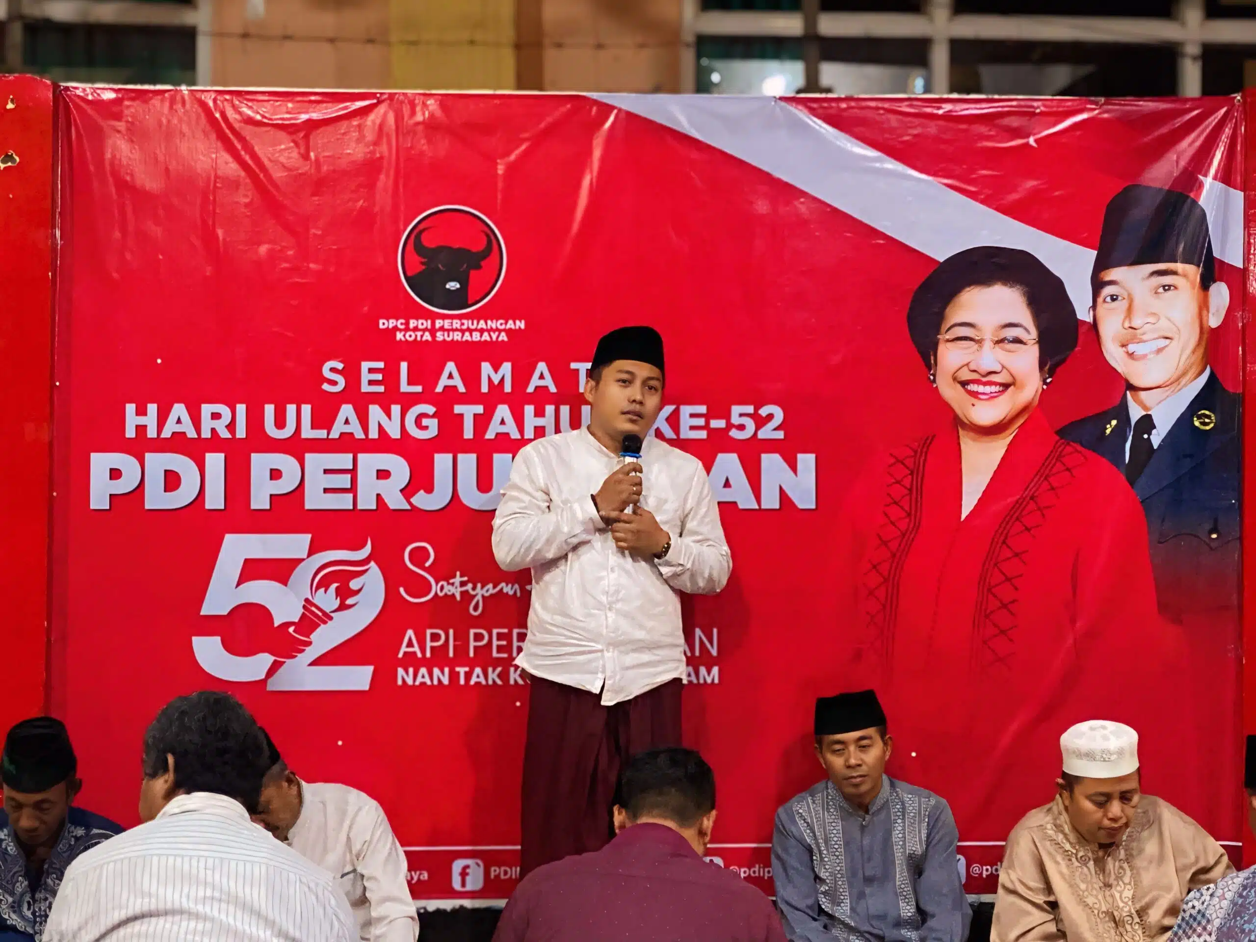 Sambut HUT ke-52 PDI Perjuangan, Abdul Ghoni Mukhlas Ni’am Gelar Doa Bersama