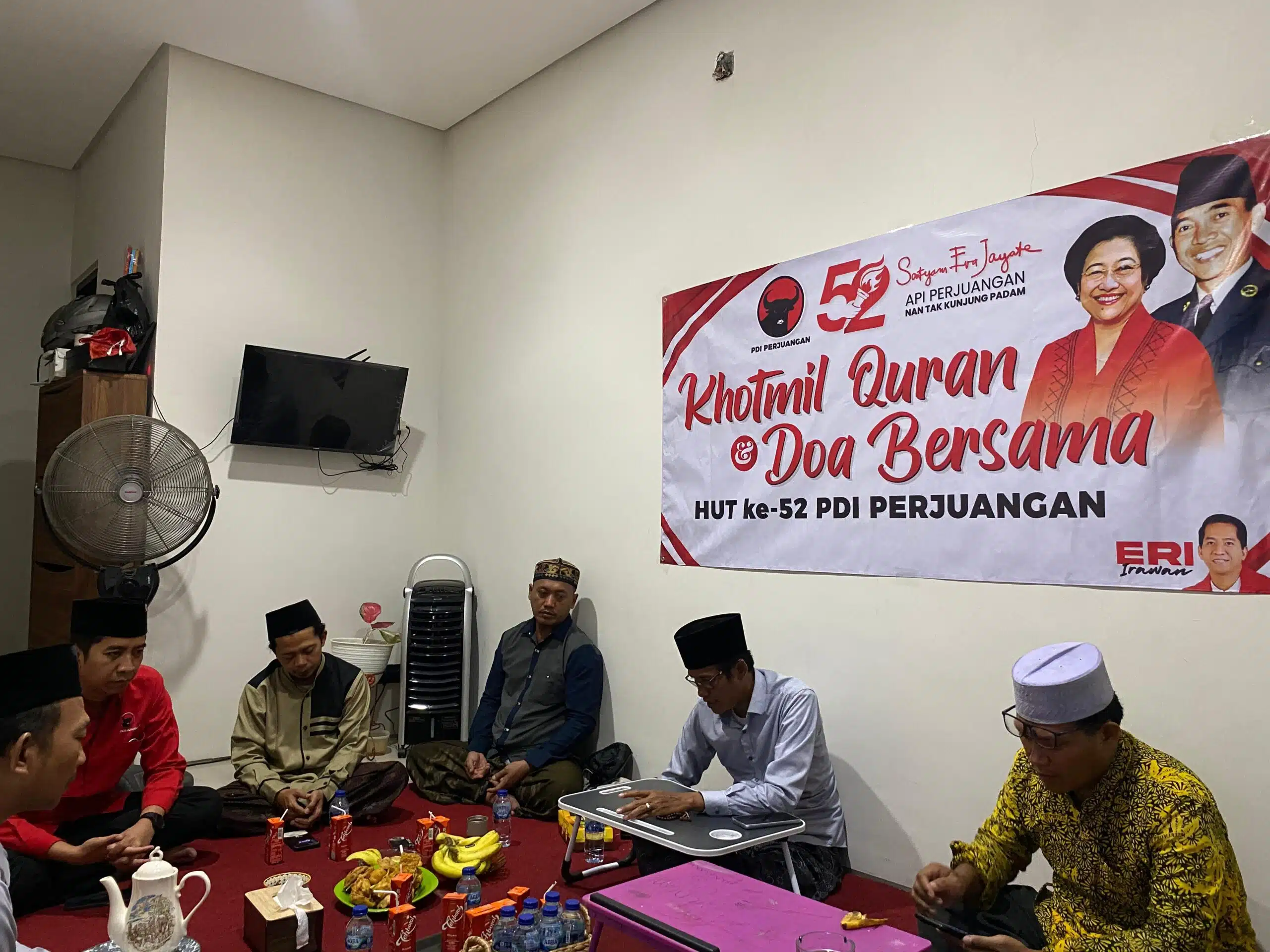 Sambut HUT PDIP 52, Politisi Eri Irawan Gelar Khataman Quran dan Doa Bersama