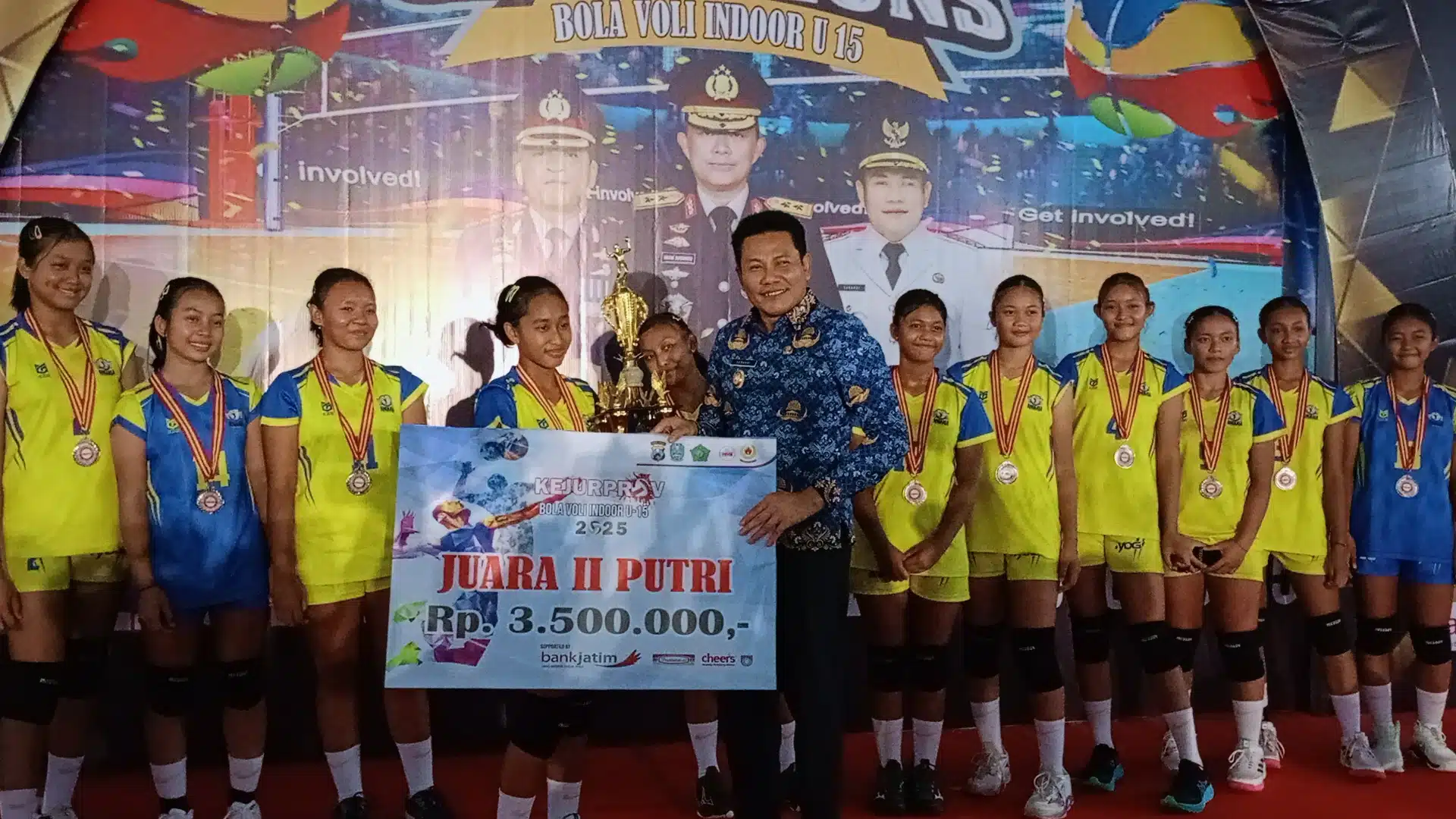 Plt Bupati Subandi Berharap Banyak Bibit Atlet Voli Berprestasi di Sidoarjo