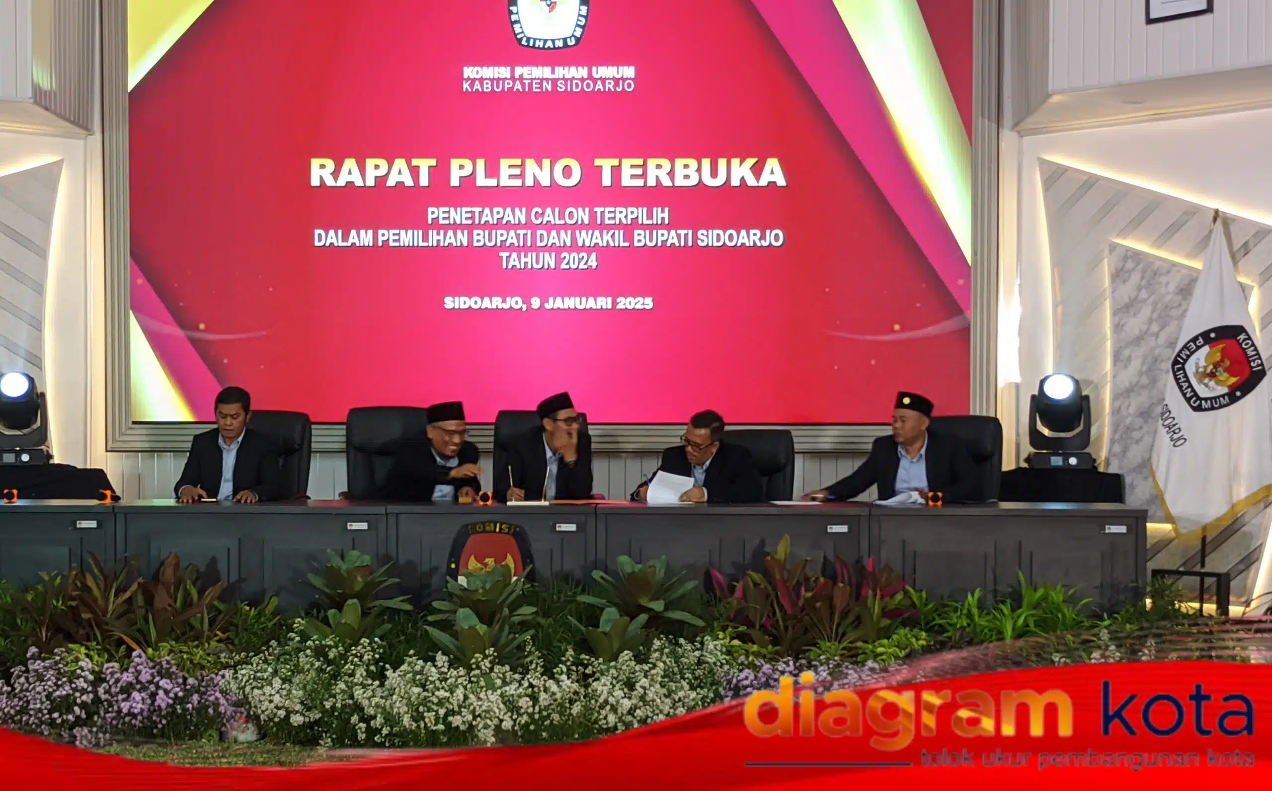 KPU Sidoarjo Tetapkan Subandi-Mimik Sebagai Bupati dan Wakil Bupati Terpilih Periode 2025-2030