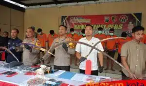 Polresta Sidoarjo Ungkap Kasus Pengeroyokan, 12 Tersangka Diamankan
