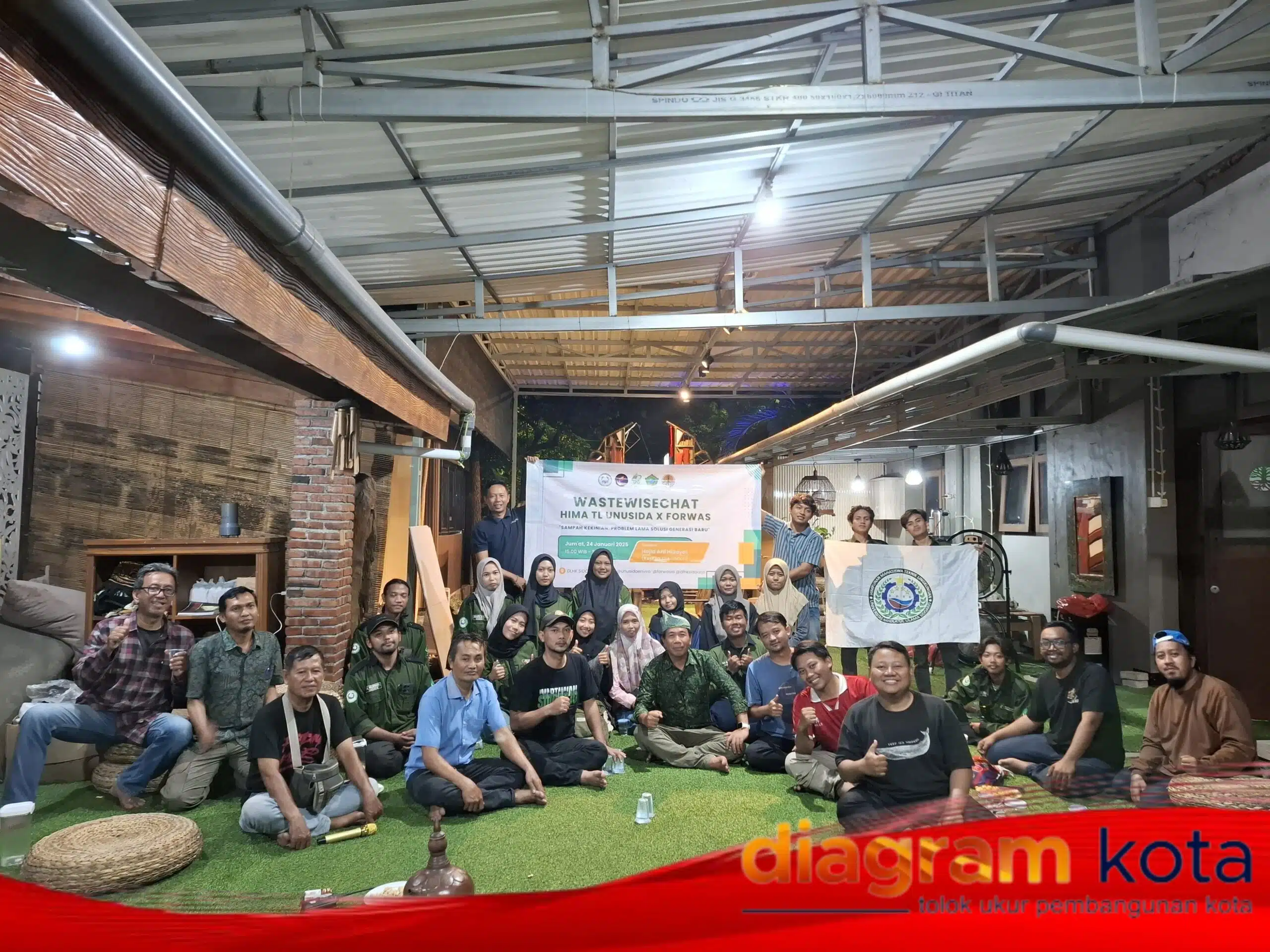 Forwas dan Mahasiswa Unusida Bahas Solusi Sampah di Sidoarjo
