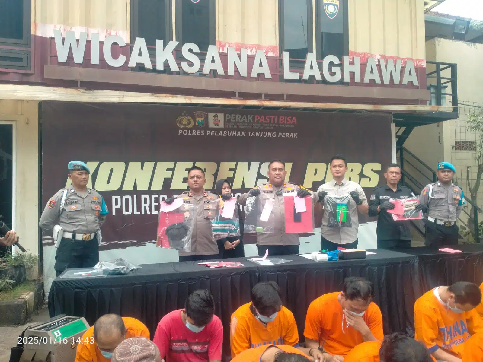 Polres Tanjung Perak Ungkap 13 TKP, 14 Tersangka Ditangkap