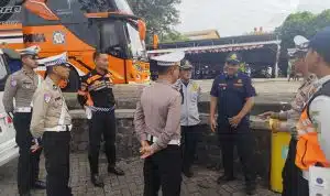 Wujudkan Transportasi Aman, Satlantas Polres Gresik Perketat Ramp Check