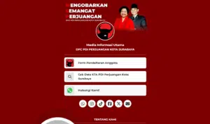Inovasi PDIP Surabaya Luncurkan Website MSP Hingga Pendaftaran KTA Online