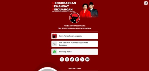 Inovasi PDIP Surabaya Luncurkan Website MSP Hingga Pendaftaran KTA Online