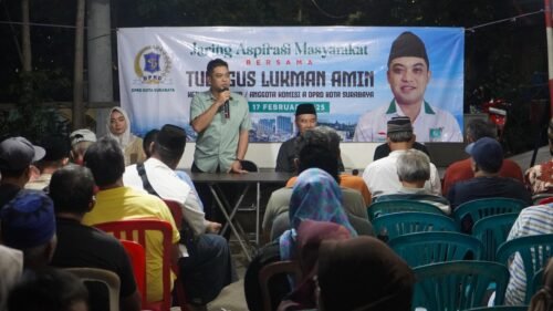 Reses Di Jagir Wonokromo, Tubagus Akan Kawal Usulan drainase Sampai Terealisasikan