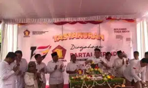 HUT ke 17, Ketua DPC Gerindra Surabaya Tekankan Kader Maksimal Bantu Rakyat