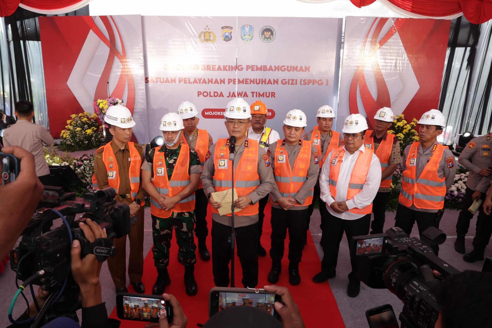 Sukseskan Program MBG Polda Jatim Bangun Gedung SPPG di SPN