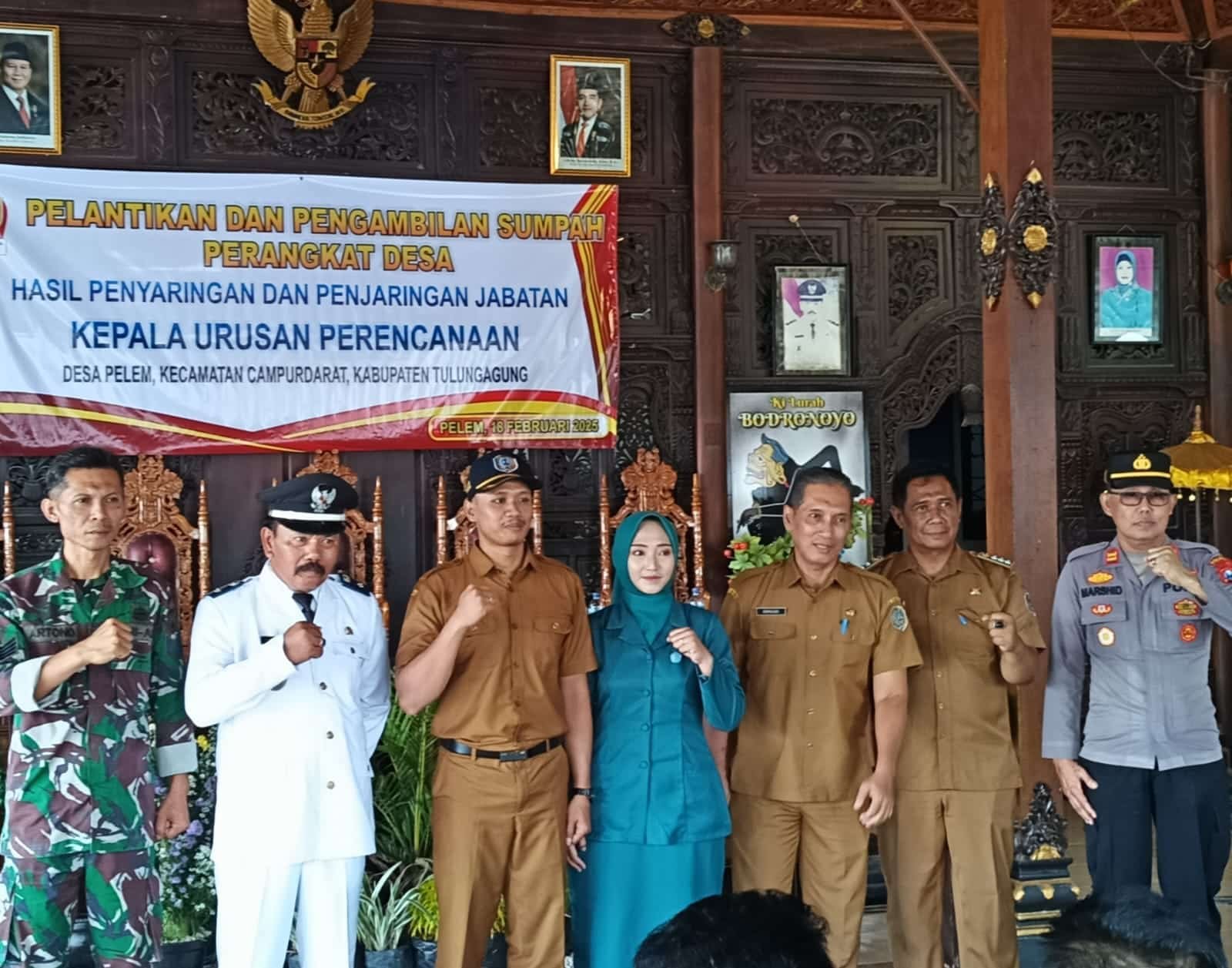 Kaur Perencanaan Desa Pelem, Kecamatan Campurdarat Tulungagung Dilantik 