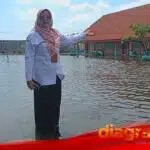 Banjir Tak Kunjung Surut, Pembelajaran di SDN Banjarasri Dialihkan ke Daring