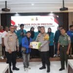 Kapolres Pelabuhan Tanjung Perak Gelar Bakti Sosial Sambut Ramadan Bersama Mahasiswa dan OKP di Surabaya