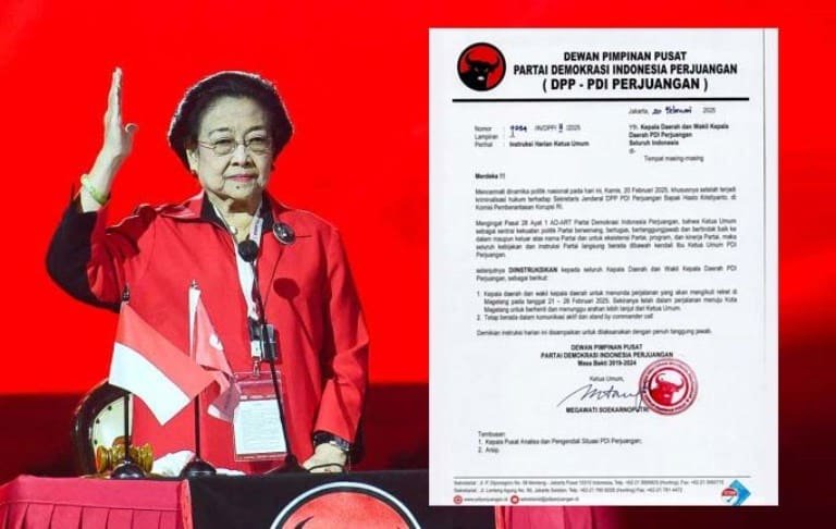 Hasto Ditahan KPK, Megawati Perintahkan Kepala Daerah PDIP Menunda ke Magelang