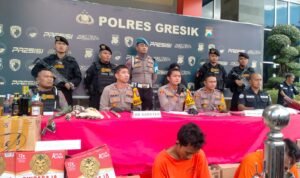 Polres Gresik Berhasil Ungkap Kasus Curanmor dan Gangguan Kamtibmas Jelang Ramadan