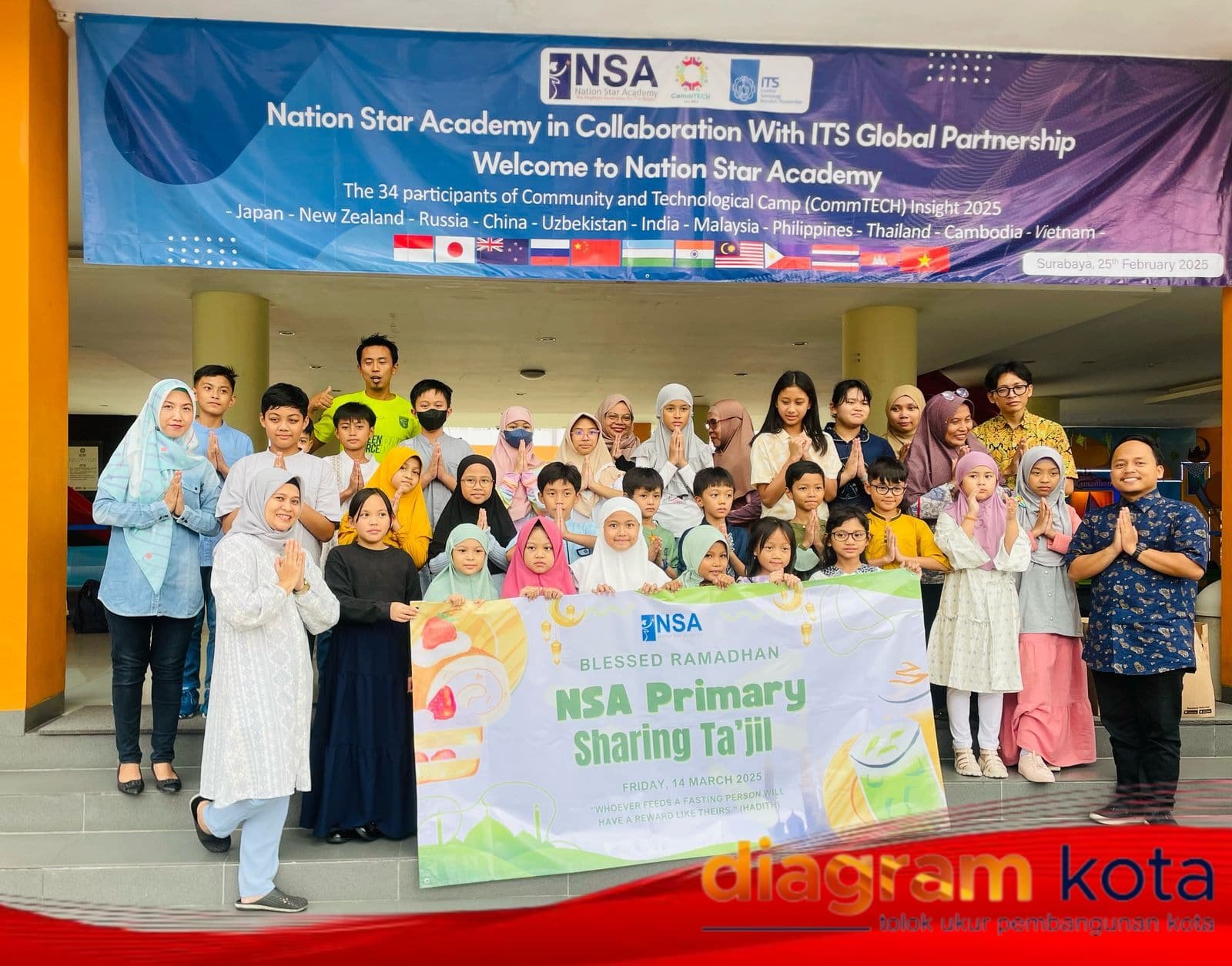 SD NSA Surabaya Ajak Siswa Berbagi Takjil, Tanamkan Nilai Kepedulian Sejak Dini