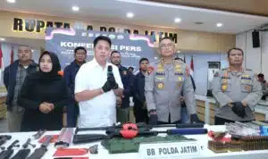 Polda Jatim Berhasil Gagalkan Penyelundupan Senjata di Bojonegoro Diduga Untuk KKB Papua