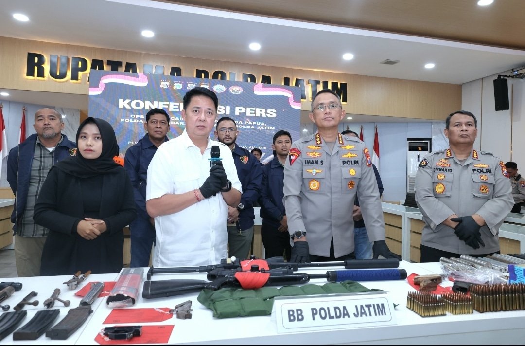 Polda Jatim Berhasil Gagalkan Penyelundupan Senjata di Bojonegoro Diduga Untuk KKB Papua