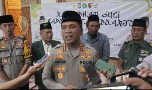 Safari Ramadhan Kapolresta Sidoarjo Sosialisasikan Hotline Mudik Polri 110