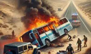 Kecelakaan Bus Umrah Rombongan WNI di Saudi: Terbalik dan Terbakar