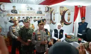 Tinjau Arus Mudik di Rest Area 575 A Ngawi Kapolda Jatim Himbau Pemudik Manfaatkan Posyan Untuk Istirahat
