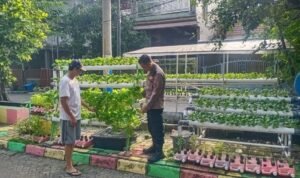 Warga Perum MCG Giatkan Tanaman Hidroponik, Disambut Baik Bhabinkamtibmas Desa Larangan