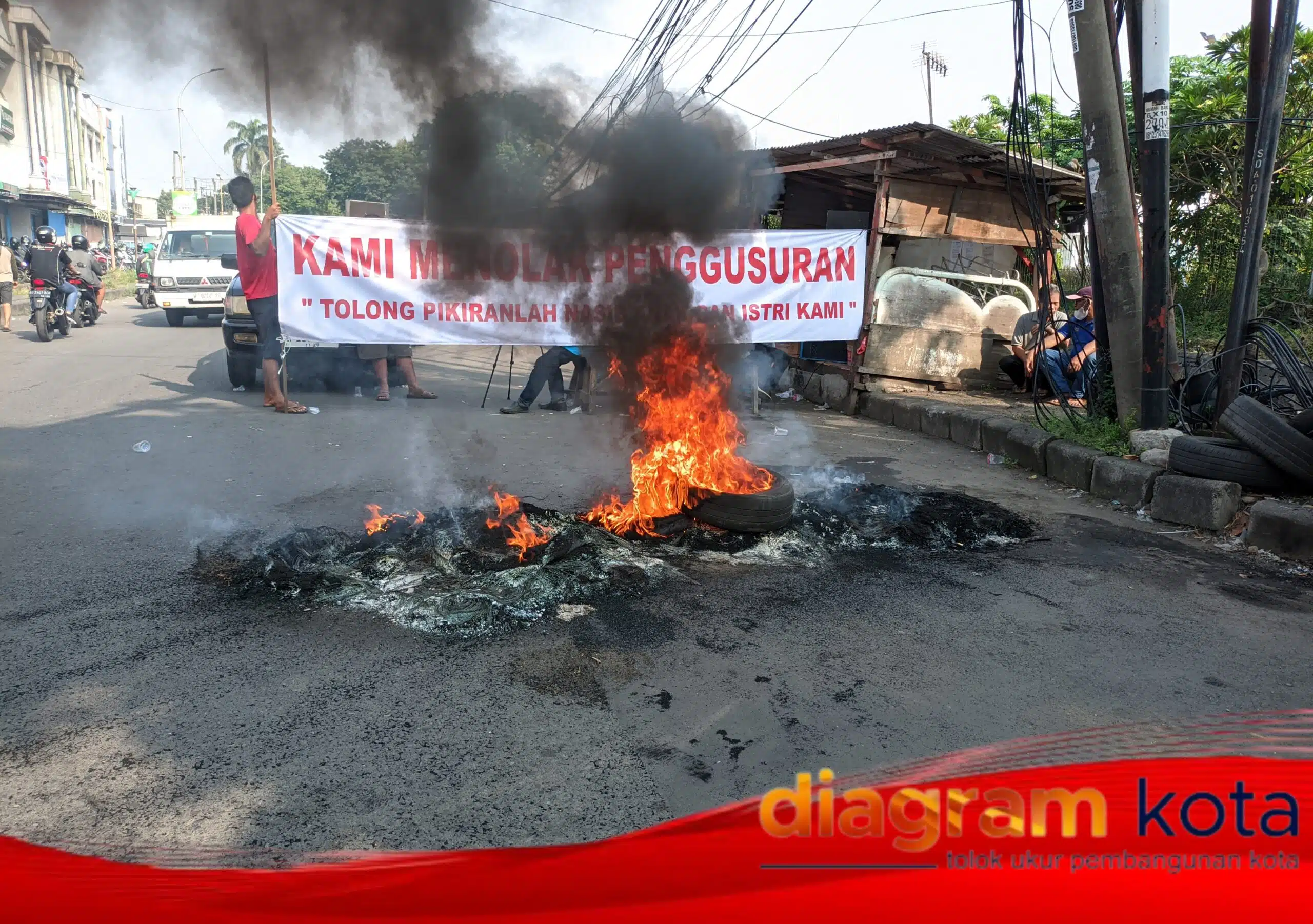 Wakil bupati Sidoarjo,turun di penggusuran pepelegi