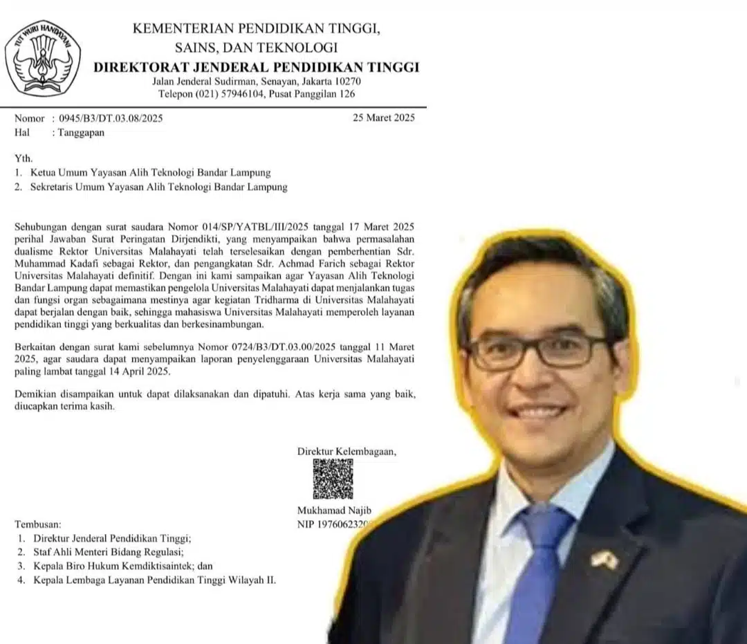 Kampus Malahayati Memanas, Surat Dikti Picu Keresahan dan Rencana Aksi Massa