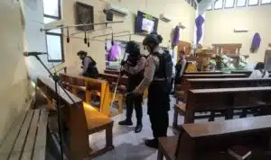 Polres Bojonegoro Sterilisasi Gereja Jelang Ibadah Jumat Agung dan Paskah 2025