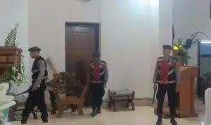Polres Blitar Kota Lakukan Sterilisasi Gereja Jamin Keamanan Ibadah Rangkaian Paskah