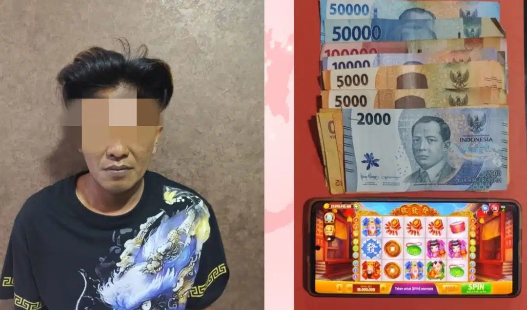 Polsek Krembangan Amankan Pelaku Judi Online Slot Fafafa di Warkop Bulak Rukem Surabaya