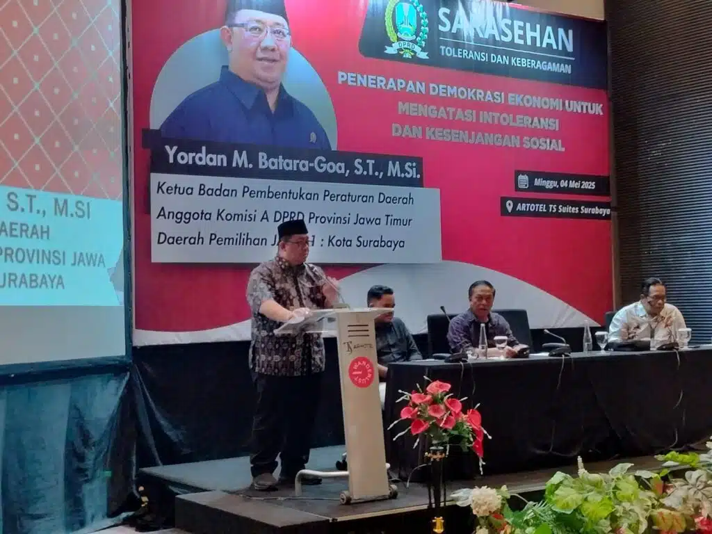 Sarasehan Demokrasi Ekonomi, Yordan M. Batara-Goa Tegaskan Pentingnya Toleransi dan Kesetaraan Sosial
