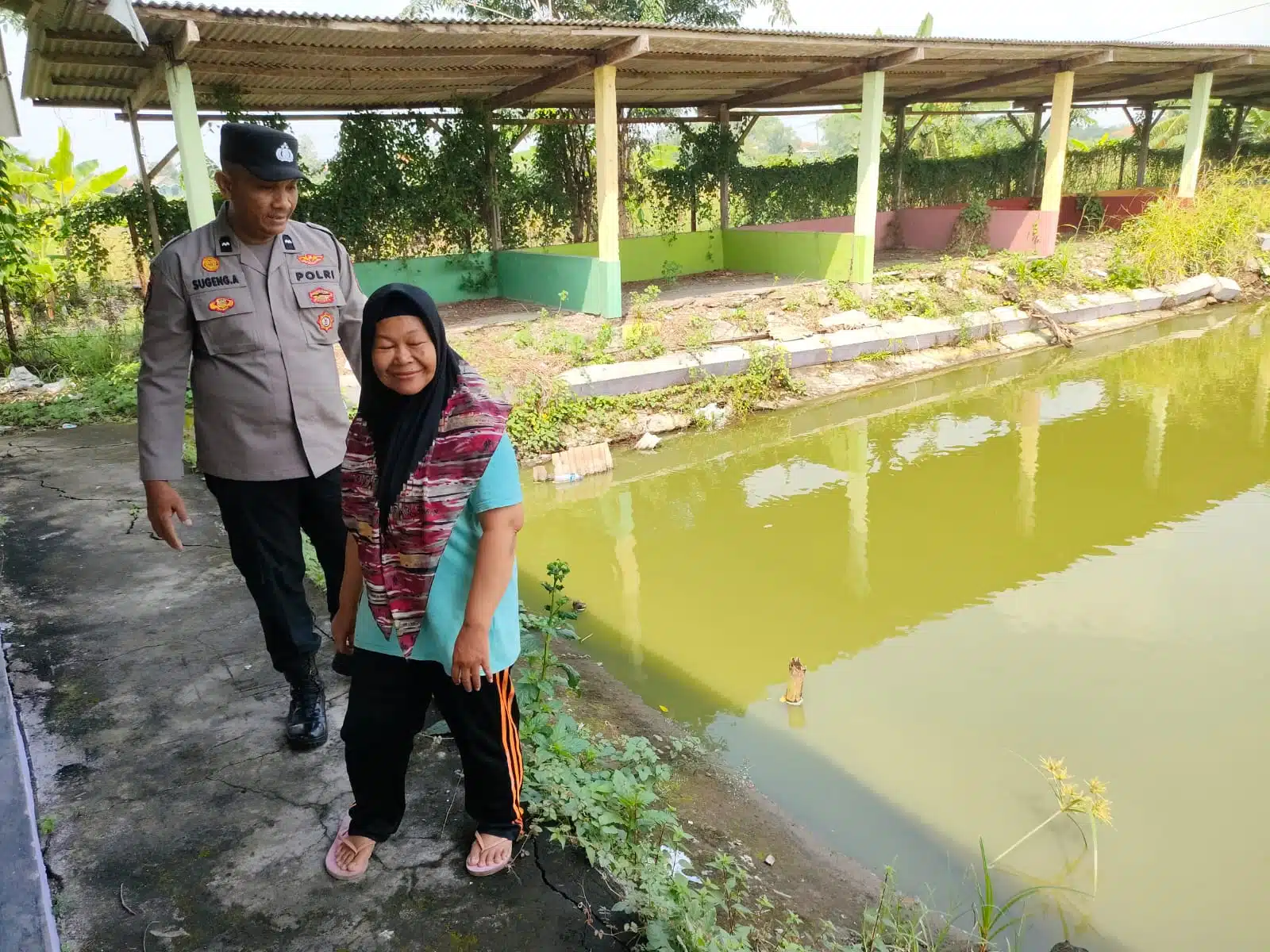 Bhabinkamtibmas Pademonegoro Apresiasi Program Ketahanan Pangan Ternak Ikan Lele