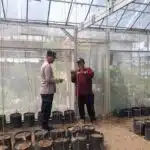 Bhabinkamtibmas Desa Kalanganyar Tinjau Lahan Ketahanan Pangan untuk Budidaya Melon