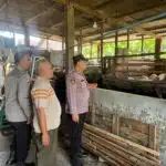 Anggota Polsek Sukodono Cek Ketahanan Pangan di Peternakan Kambing Desa Pademonegoro