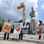 Buntut Panjang Asap Beracun di Tropodo, Ecoton Demo di Alun-Alun Jayandaru, DLHK Ancam Tindak Tegas Pabrik Tahu